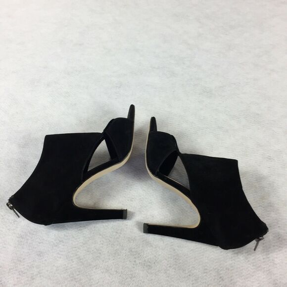 Sole Society Pamelina High Heels Size 6.5 7 Black Open Toe Sandals Ankle Cuff - Picture 6 of 11